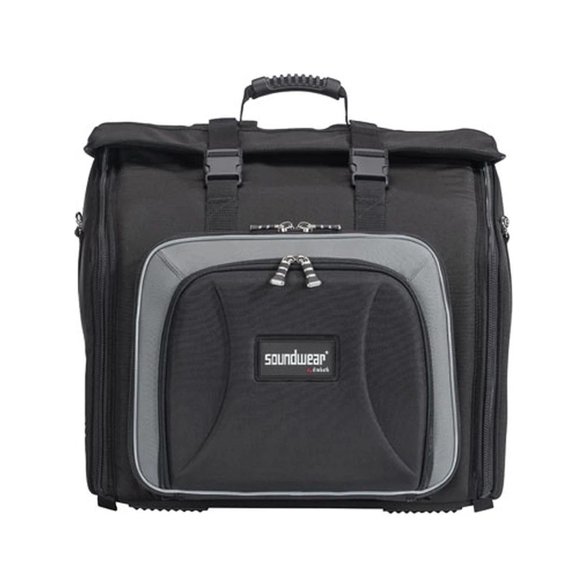 Soundwear Gigbag 72 Bass – Akkordeon Rucksack schwarz, gepolstert, für Bravo III 72 und Amica III 72