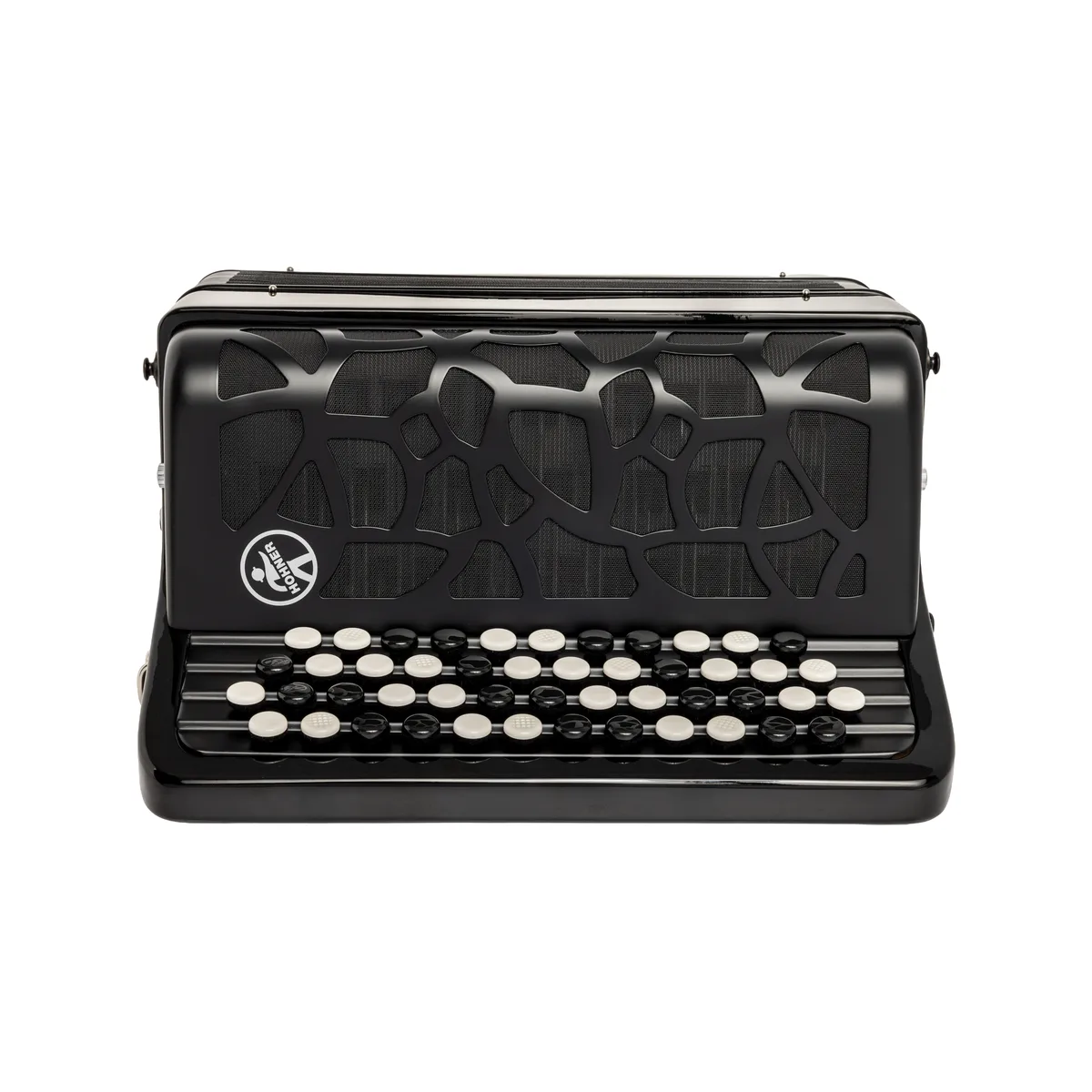 HOHNER Varia One Knopf von oben – Knöpfe und Convertor-Bässe