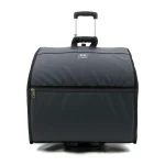 120 Bass Akkordeon Trolley Stefy Line – gepolsterter Gigbag mit Teleskopgriff und Rollen, Vorderansicht
