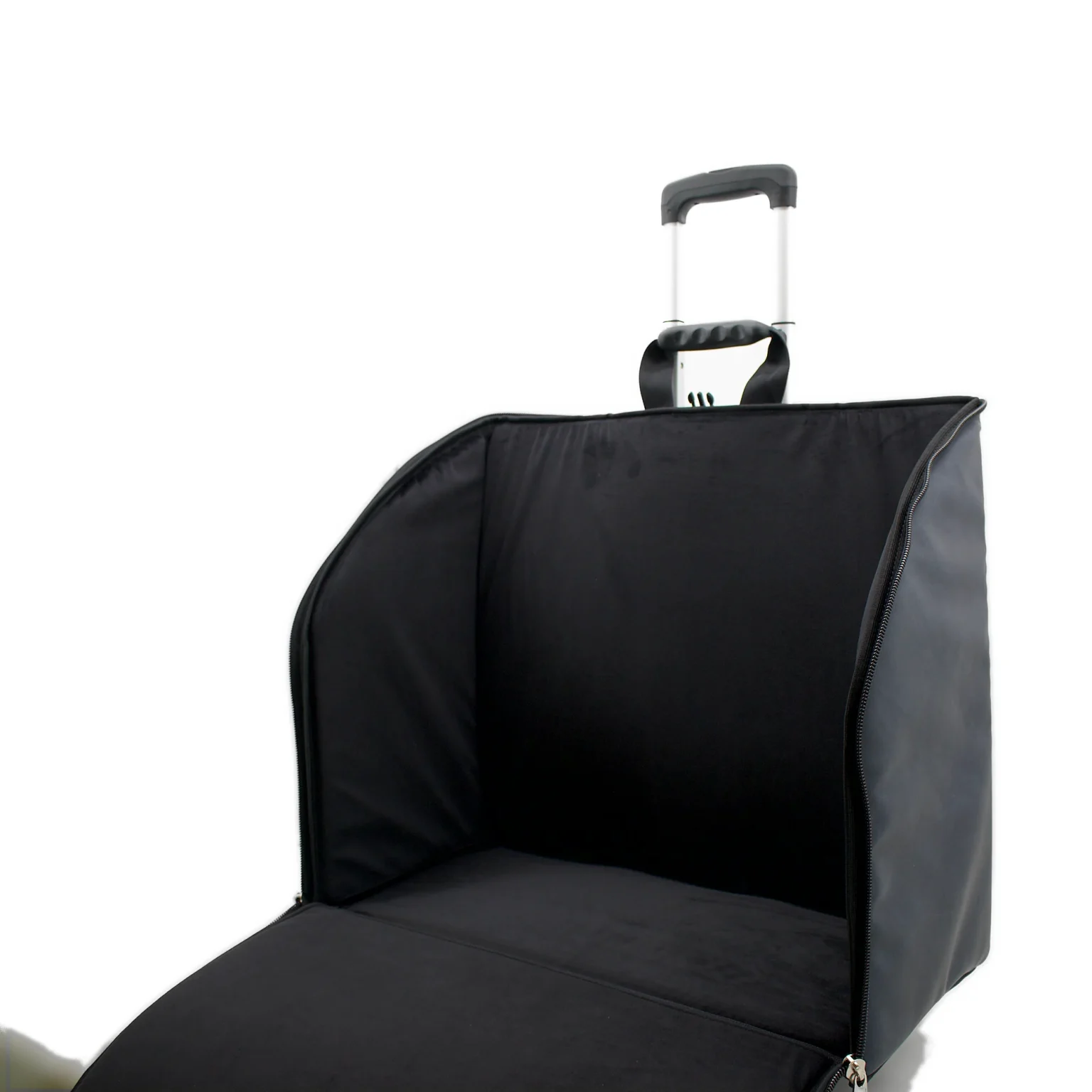 Akkordeon Trolley Stefy Line – Innenansicht mit weichem PolsterfutterAkkordeon Akkordeon Trolley Innenansicht – gepolstertes Innenfutter des GigbagsTrolley Innenansicht – gepolstertes Innenfutter des Gigbags