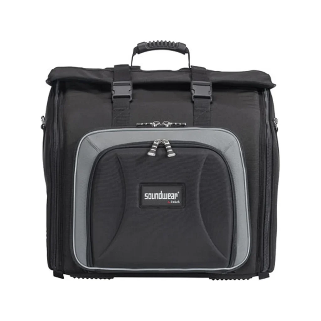 Soundwear Gigbag 120 Bass – Akkordeon Rucksack schwarz, gepolstert, für Morino, Mattia und Amica IV 120