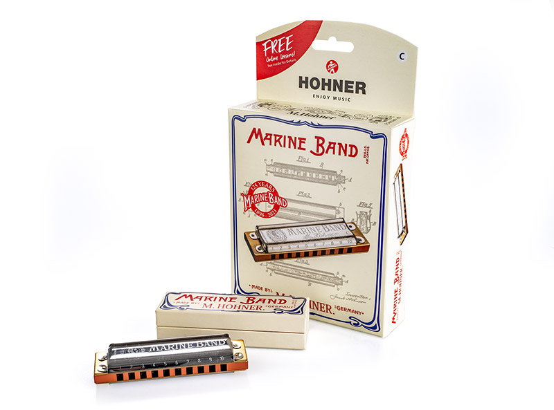 HOHNER Marine Band 125 Anniversary Mundharmonika Verpackung – Akkordeon Service Center Pforzheim