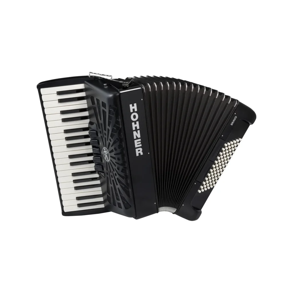HOHNER Bravo III 72 schwarz Silent Key Akkordeon – Akkordeon Service Center Pforzheim