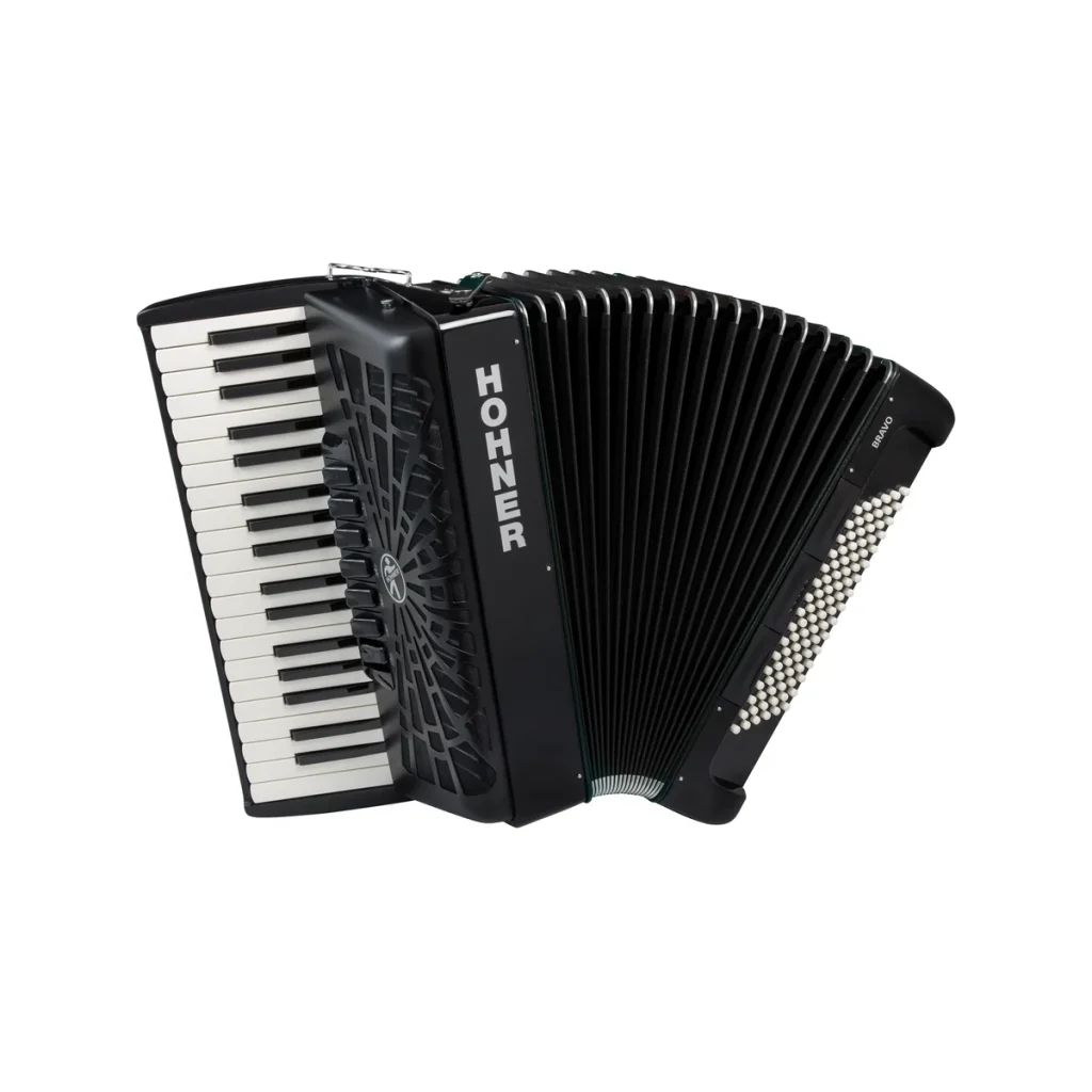 HOHNER Bravo III 96 schwarz Silent Key Akkordeon – Akkordeon Service Center Pforzheim