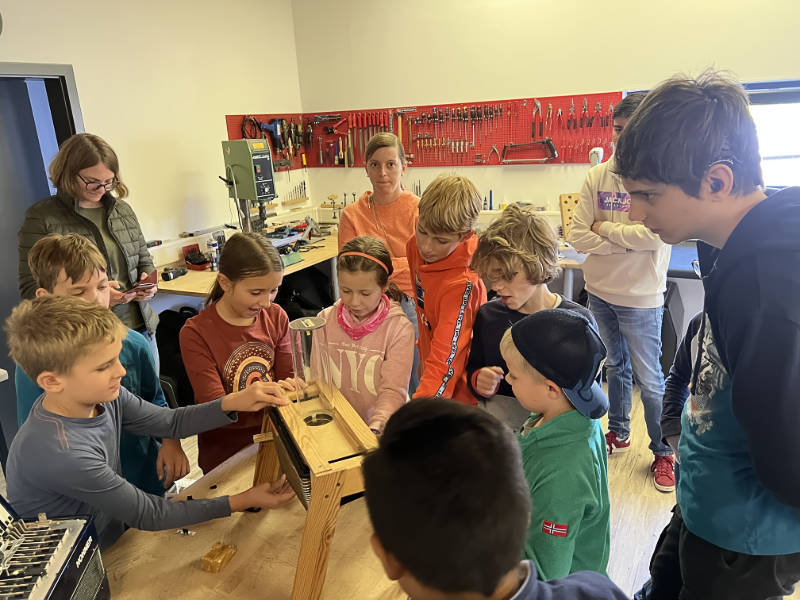 Jugendorchester zu Besuch in der Werkstatt